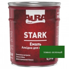 Емаль алкідна AURA Stark (темно-зеленний) 0,9кг