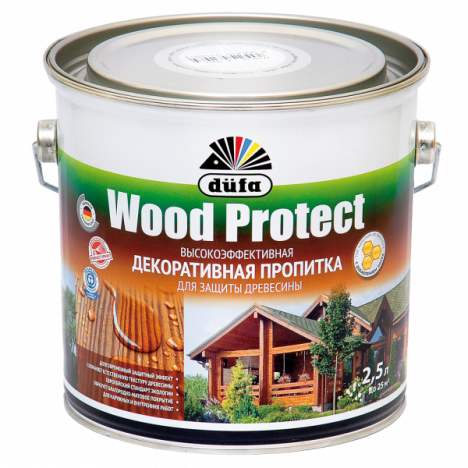 Лазурь Wood Protect Düfa (прозрачный) 2,5л 